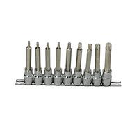 KS Tools 922.1838 Rail 9 mm T20 - T60 Torx Screwdriver Sockets 1/2