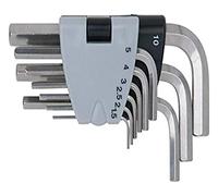 KS Tools 964.0320 Stainless Steel Hexagonal Allen Key Set 9 Pieces