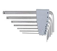 KS Tools 964.0515 Stainless Steel Hexagonal Allen Key Set XL, 7 Pieces