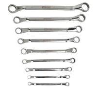 KS TOOLS 964.1140 STAINLESS ring spanner offset set, 9pcs