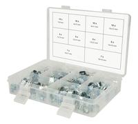 KS Tools 970.0830 Assortment Single Ear Hose Clamps, Ø 5.8-21mm, 170 pcs.