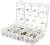 KS Tools 970.0830 Assortment Single Ear Hose Clamps, Ø 5.8-21mm, 170 pcs.