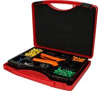 KS Tools 970.0840 Assortment of Wire End Ferrules with Crimping Pliers, 0.25 mm² - 6.0 mm², 1001 Pieces