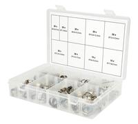 KS Tools Assortment Single Ear Hose Clamps, Ø 5.8-21mm, 170 Pcs