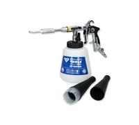 Brilliant Tool BT160300 Compressed Air Cleaning Gun 1 L I Cleaning Gun Compressed Air with Curved Metal Tube in Outlet Funnel I with Shut-Off Valve