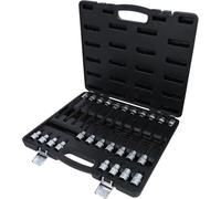 KS Tools Evolution Series 911.4540 Bit Socket Set 1/2 Inch for Multi-Tooth (XZN) Screws 26-Piece