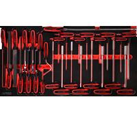 KS Tools Performance Plus 813.0028 Tool Set 28 Pieces Pliers and T-Handle Allen Key