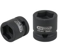'KS Tools Plastic 515.0066 Extra Short 1/2 Drive Hex Impact Socket, 18 mm