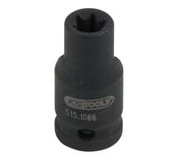 'KS Tools Plastic 515.1066 1/4 TORX E6 Electric Power Socket Short (