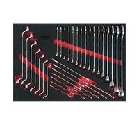 KS Tools Plastic 711.3035 Spanner Set, 35 Pieces, 1/1 System Insert
