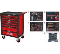 KS Tools RACINGline Black/Red Workshop Trolley With 7 Drawers And 515 Premium
