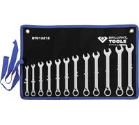 KS Tools Ratchet Ring Spanner Set, 12 Pieces, Switchable, 8-19 mm