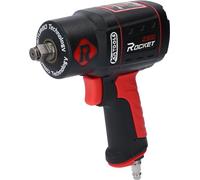 KS Tools Rocket II Compressed Air Impact Wrench 1/2 Inch 512.0002 2300 Nm I Compressed Air Impact Wrench with 8 Slats Air Motor and High Performance Double Hammer Impact Mechanism, Black