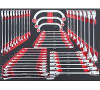 KS Tools SCS Key Set, 48 Pieces. in 1/1 System Insert, Foam, High-Gloss Chrome, Länge: 390 mm x Breite: 564 mm x Höhe: 35 mm