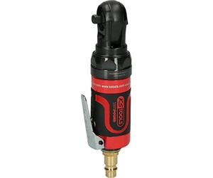 KS Tools SlimPower 515.5505 Mini Compressed Air Ratchet 1/4 Inch I Reversible Ratchet with Square Drive in Accordance with DIN 3120 / ISO 1174 with Ball Lock I Triple Toothing I 30 Nm
