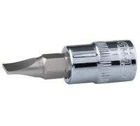 KS Tools Socket Slot, 1/4 Inch Chrome Plus Bit Socket Slotted, 5.5 mm, Colourless