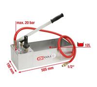 KS Tools Stainless Steel Pressure Test Pump, 12 Ltr - 902.2004