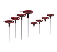 KS Tools T-Handle Ball Ended Hexagon Key Wrench Set, 8 Pcs 151.8155