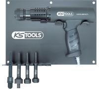 KS Tools 515.3880 Compressed Air Chisel Hammer Set with Holder (6 Pieces)