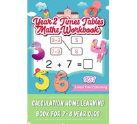 KS1 Year 2 Times Tables Maths Workbook: Calculation Home Learning Book for 7-8 Year Olds
