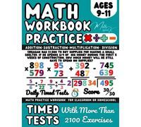 KS2 Maths Workbook Year 5, 6, Addition, Subtraction, Multiplication, Division, Fractions, Word Problems, Maths Book for 9-11 Year Old