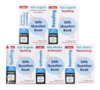 KS2 Sats Question Book Collection 5 Books Set Age 10-11 (English Reading, English Grammar Punctuation and Spelling, English Spelling, Maths Arithmetic, Maths Reasoning)