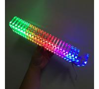 KS25 Music Spectrum Analyzer Kit - 16-Segment LED VU Meter with 8 Display Modes, 6-Level Gain Control & USB/3.5mm Audio Input for PC, Laptop, and