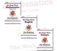 KS3 Workbook with answers and online edition 3 Books Bundle Collection (KS3 Maths Workbook,KS3 Science: Workbook/Answers (Levels 3-7),KS3 English Workbook (with answers and online edition))