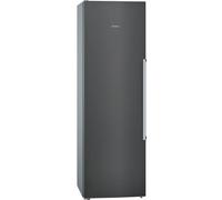 KS36VAXEP iQ500 Tall Larder Fridge, Freestanding, 346L Capacity, Black, FreshSense Technology, LED Lighting, VarioShelf, Reversible Door, E Energy Rated