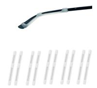 KSACLE Overlength Eyeglass Ear Cushions Soft Silicone Glasses Ear Grip Temple Tips Eyeglass Pads Anti Slip Eyeglasses Ear Hook Comfort Sport ，5 Pairs (Clear)