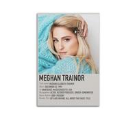 KSAIRHNRHRG Meghan Trainor Poster Wall Art Cover Room Vintage Aesthetic Poster Decorative Painting for Living Room Bed Room Elegant Poster 12x18inch(30x45cm) Unframe-style