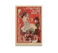 KSAIRHNRHRG Moulin Rouge Poster Wall Art Cover Room Vintage Aesthetic Poster Decorative Painting for Living Room Bed Room Elegant Poster 12x18inch(30x45cm) Unframe-style