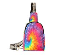 Ksajwzf Abstract Art Swirl Tie Dye Small Sling Bag,Fanny Packs Crossbody Bags Gifts for Women, Fashion Waist Packs Chest Bag Purse for Women