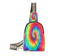 Ksajwzf Abstract Swirl Tie Dye Small Sling Bag,Fanny Packs Crossbody Bags Gifts for Women, Fashion Waist Packs Chest Bag Purse for Women