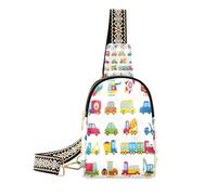 Ksajwzf Bright Planes Cars Train Small Sling Bag,Fanny Packs Crossbody Bags Gifts for Women, Fashion Waist Packs Chest Bag Purse for Women