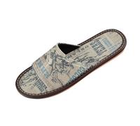 Ksajwzf Bull Rodeo Riders Slippers for Women Men, Hats Wild Animal Summer Womens Open Toe Travel House Slippers