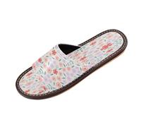 Ksajwzf Flower Blossom Slippers for Women Men, Spring Floral Summer Womens Open Toe Travel House Slippers