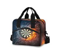 Ksajwzf Insulated Lunch Bag Box Darts Board for Women Men,Reusable Darts Board Lunch Box Cooler Tote Bag for Adult Lunch Container with Adjustable Shoulder Strap for Office Work, Picnic,Travel