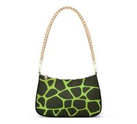 Ksajwzf Shoulder Bags for Women Hobo Tote Handbag Green Giraffe Print Small Clutch Purse with Zipper Closure Animal Print