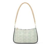 Ksajwzf Shoulder Bags for Women Hobo Tote Handbag Mint Green Polka Dot Small Clutch Purse with Zipper Closure Cute Pastel