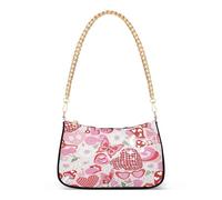 Ksajwzf Shoulder Bags for Women Hobo Tote Handbag Valentine Heart Flower Daisy Small Clutch Purse with Zipper Closure Butterfly Pattern