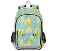 Ksajwzf Summer Yellow Lemon Backpack for Girls Boys Women Men, Lemon Cute Daypack Backpacks School Bag Laptop Bookbag Rucksack for School Travel Work Camping Hiking