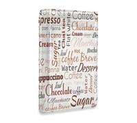 Ksajwzf Thin Leather Credit Card Holder and Money Clip Coffee Food Fashion Wallet RFID Blocking for Women & Men Retro