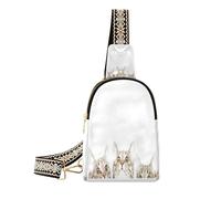 Ksajwzf Three Cute Kittens Small Sling Bag,Fanny Packs Crossbody Bags Gifts for Women, Fashion Waist Packs Chest Bag Purse for Women