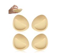 KSang Super Thick Bra Pads Inserts for Push Up, 2 Pairs Breast Enhancers Sport Padding Add 1-2 Cups for Women Dresses Swimsuits Sport - C, Beige, C