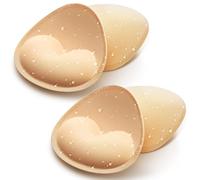 KSang Waterproof Bathing Suit Cups Inserts - 2 Pairs Swimsuit Pads Heart Push Up Insert for Women, Bikini Padding Insert for BC Cup