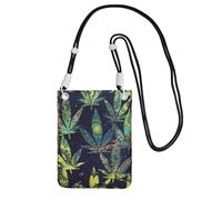 KSANNNS A Puff In Time Weed Marijuana Compact And Lightweight Printed Messenger Bag Is Suitable For Daily Travel, Commuting And Shopping