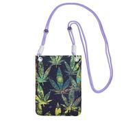 KSANNNS A Puff In Time Weed Marijuana Compact And Lightweight Printed Messenger Bag Is Suitable For Daily Travel, Commuting And Shopping