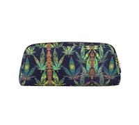 KSANNNS A Puff in Time Weed Marijuana Printed Simple Portable Stationery Bag, Light and Spacious School Office Stationery Storage Box