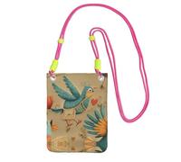 KSANNNS A Whimsical Bird Compact And Lightweight Printed Messenger Bag Is Suitable For Daily Travel, Commuting And Shopping